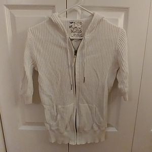 Hooded sweater zip up